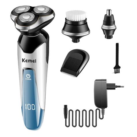 Kemei In Washable Shaver Men Rechargable Electric Razor Men Quick