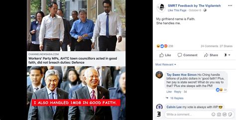 Pro Pap Fanpage Compares Workers Party Mps Embroiled In Ahtc Lawsuit To Najib Razak The