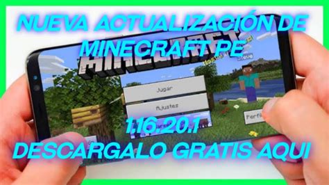 Como Descargar la nueva Actualización de MINECRAFT PE 2020 YouTube