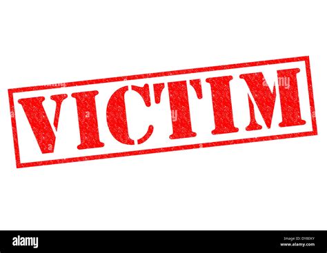 Victim Red Rubber Stamp Over A White Background Stock Photo Alamy