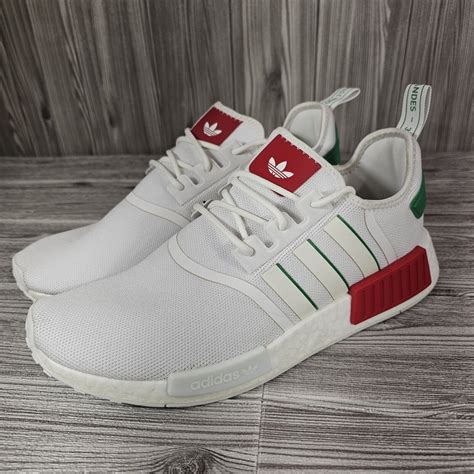 Adidas Originals Nmd R1 Mexico Shoes Hq1434 White Green Red Men S Size 11 Ebay