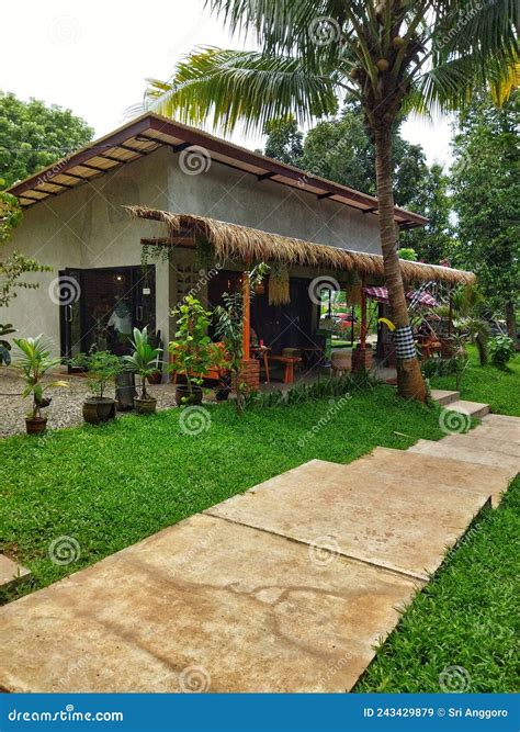 An Outdoor Cafe With Traditional Atmosphere Stock Image Image Of