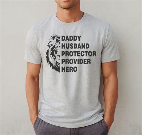 Daddy Husband Protector Provider Hero Shirt Fathers Day Shirt Etsy