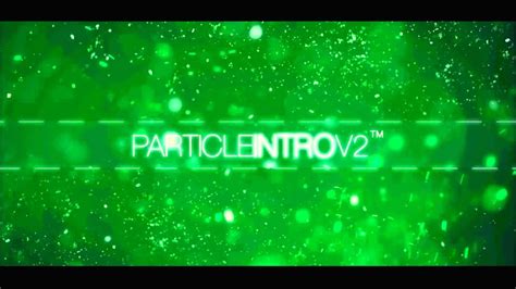 Free Particle Intro Template After Effects Cs P Youtube