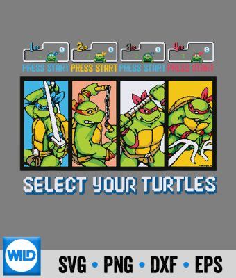 Age Mutant Ninja SVG Age Mutant Ninja Turtles Select Your Turtles SVG