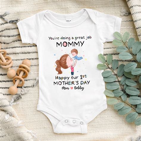 First Mother S Day Custom Baby Onesies You Re Doing A Great Job