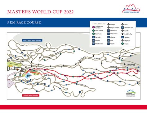 2022 Masters World Cup 5km Map Alberta World Cup