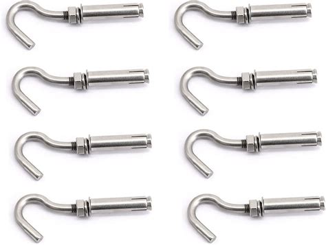 X M Expansion Screw Bolts Open Cup Hook Stainless Steel Anchor