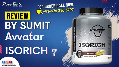 Avvatar ISO Rich Review Whey Protein PowerGenx YouTube