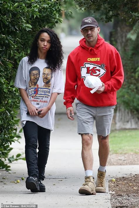 Fka Twigs Displays Her Off Duty Style In Oversized T Shirt With Beau