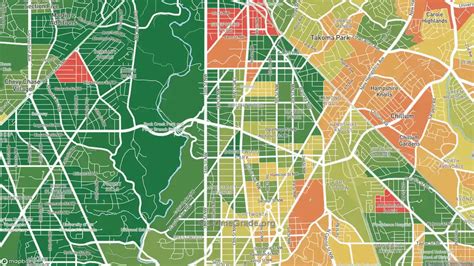 The Safest And Most Dangerous Places In Brightwood Washington Dc