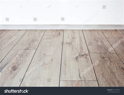 Empty Room White Wall Wooden Floor Stock Photo 271594733 | Shutterstock