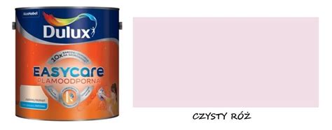 Farba lateksowa matowa kolor Czysty Róż 2 5L Dulux EasyCare opinie