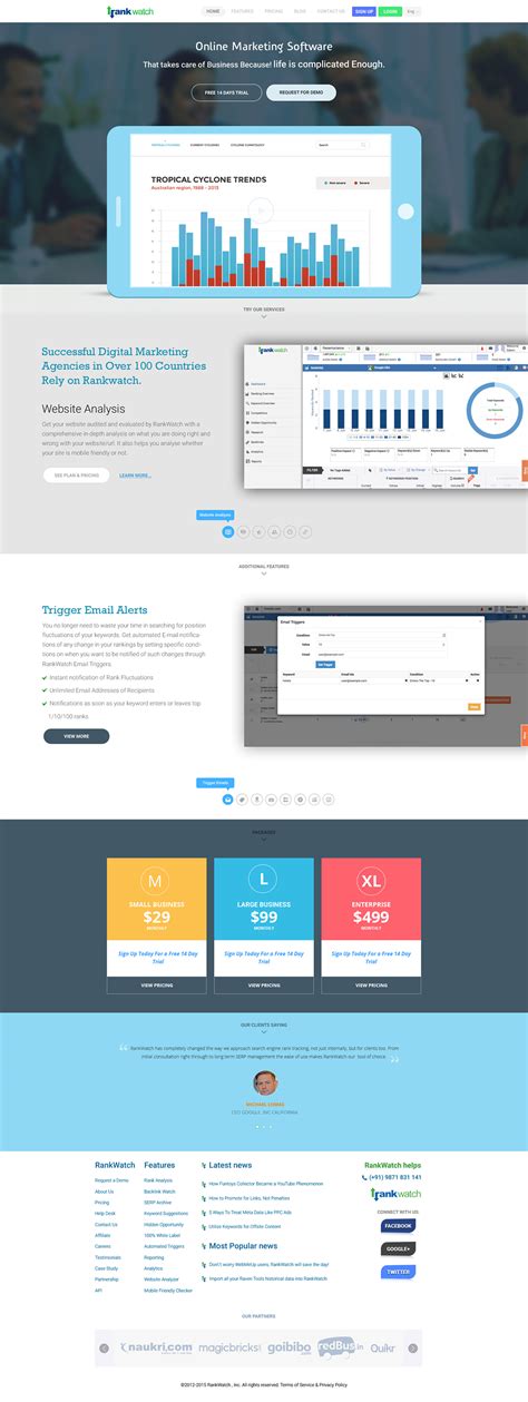 Rankwatch Online Marketing Software Design... on Behance