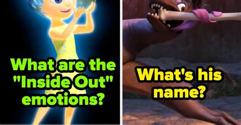 Calling Any Disney Pixar Fans, It's Time To Prove Your Knowledge With ...