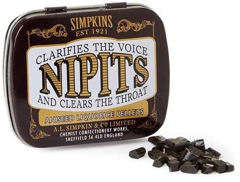 Nipits Liquorice Pellets Aniseed 11g Grocery