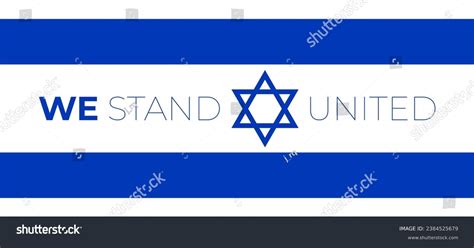 We Stand United Israel Vector Eps Stock Vector (Royalty Free ...