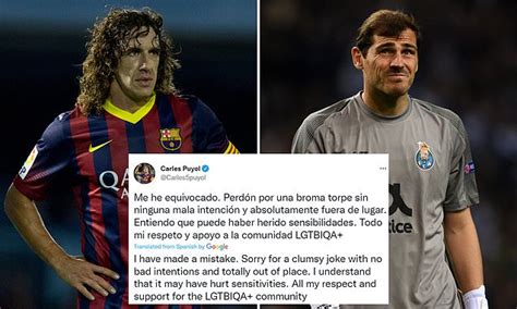 Carles Puyol Apologises For His Role In Iker Casillas Twitter Storm