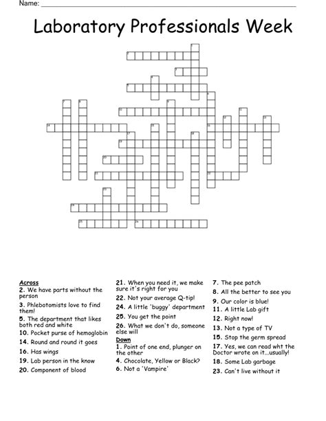 National Lab Week Puzzles