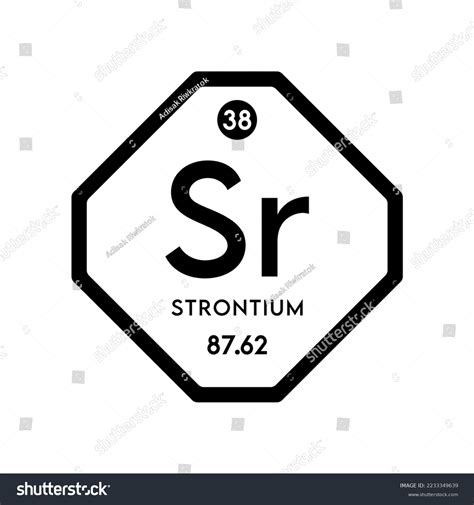 Strontium Icon Chemical Elements Formulas Atomic Stock Vector Royalty Free 2233349639