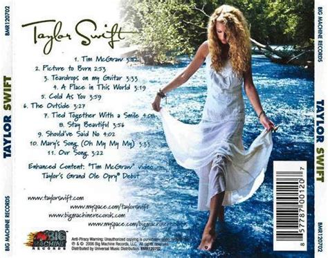 Taylor Swift First Album Songs