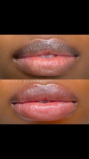 Lip Color Tattoo Colors For Dark Skin Lip Tattoos Semi Permanent