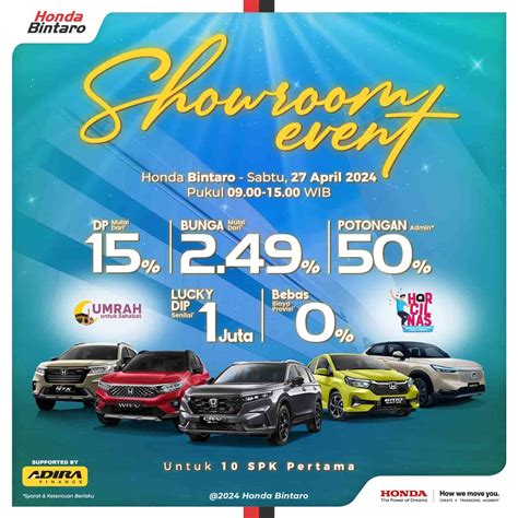 Promo Showroom Event Honda Bintaro 27 April 2024 Honda Bintaro