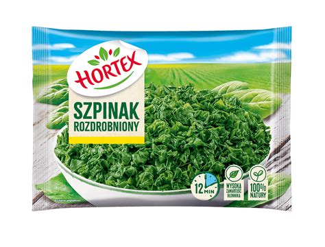 Szpinak mrożony rozdrobniony Warzywa mrożone Hortex