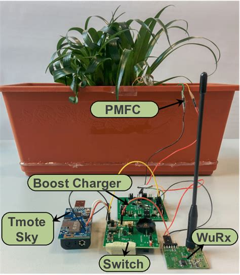 Laboratory Setup Of The Plant Microbial Fuel Cell Powered Sensing Download Scientific Diagram