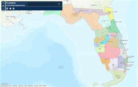 The first five maps for Florida's congressional districts are in