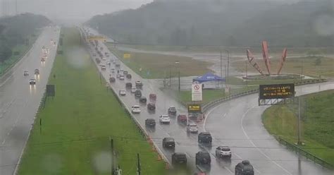 Rodovias Em Dire O Ao Litoral De Sp T M Chuva E Congestionamento Na