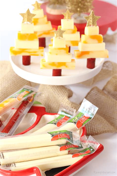 Easy Christmas Tree Snack Idea For Kids With Snack Cheese Raising