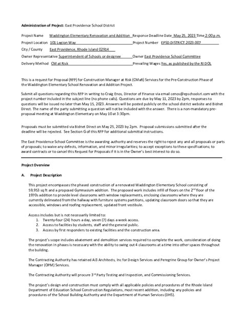 Fillable Online Cmar Rfp Request For Proposals Fax Email Print