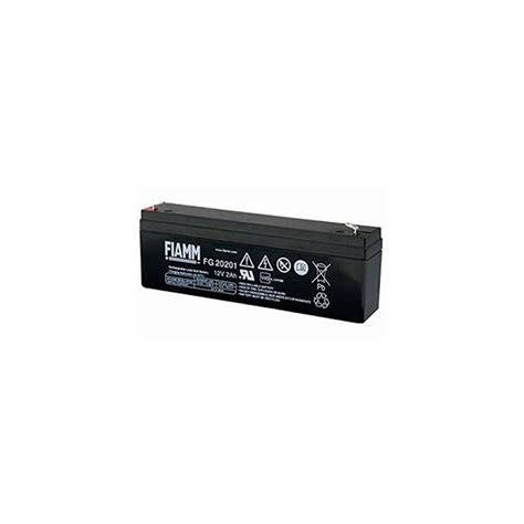 BATTERIA AL PIOMBO RICARICABILE 12V 2A TERMINALE FASTON 4 8MM FIAMM FG20201