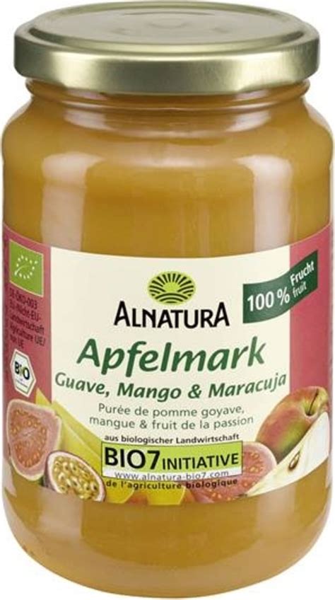 Alnatura Pur De Manzana Con Guayaba Mango Y Maracuy Bio G