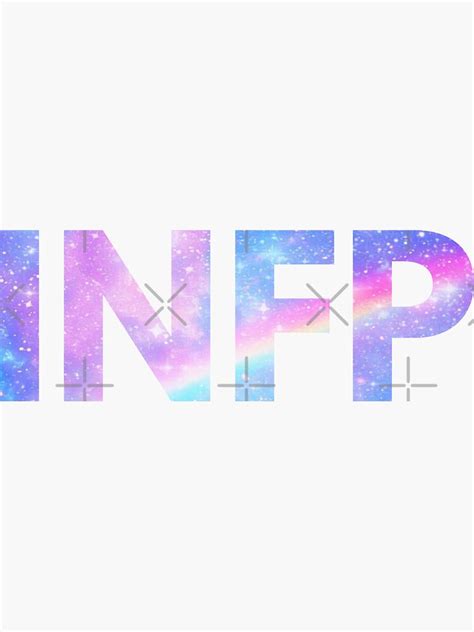 Pegatina Infp Galaxy Rainbow Pastel White Mbti Merch De Lamweixing