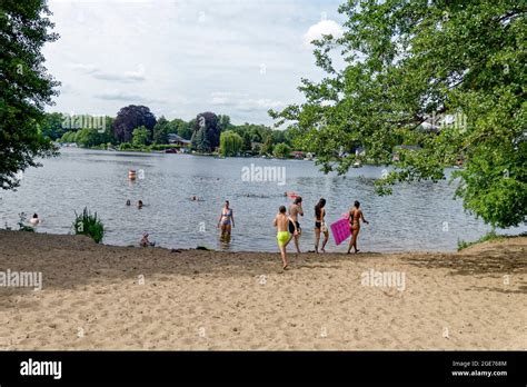 Kleiner Müggelsee An der Düne Badestrand Berlin Köpenick Stock