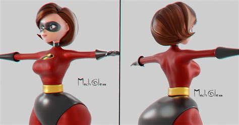 Thick Elastigirl 3d Wip Mechglennのイラスト Pixiv