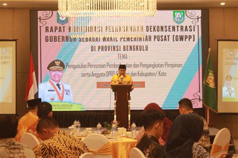 Bencoolen Times Pemprov Bengkulu Gelar Rakor Pelaksanaan Dekonsentrasi