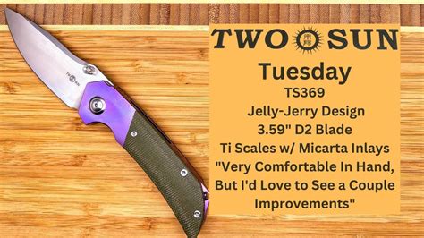 Twosun Ts Jelly Jerry Design In Ti And Micarta With D Blade