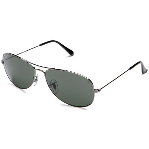 Ray Ban Men S Polarized Cockpit Rb3362 004 58 59 Silver Aviator Sunglasses Walmart Canada