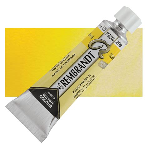 Rembrandt Artist Watercolors Cadmium Yellow 10 Ml Tube BLICK Art