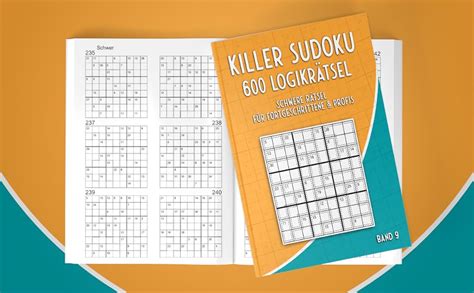 Killer Sudoku Heft Summen Sudoku Rätselbuch mit 600 schweren Killer