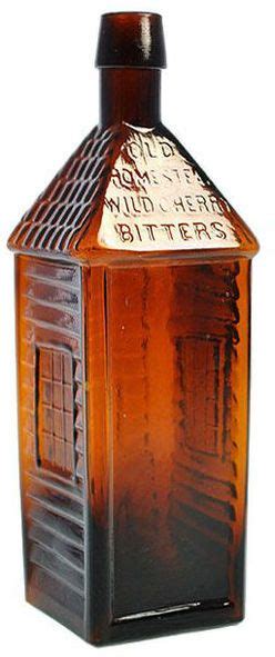 Vintage Old Homestead Wild Cherry Bitters Bottle