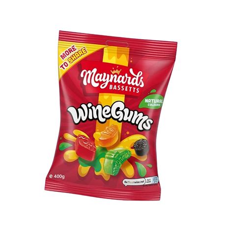 Maynards Bassetts Wine Gums Sharing Bag Brits R Us