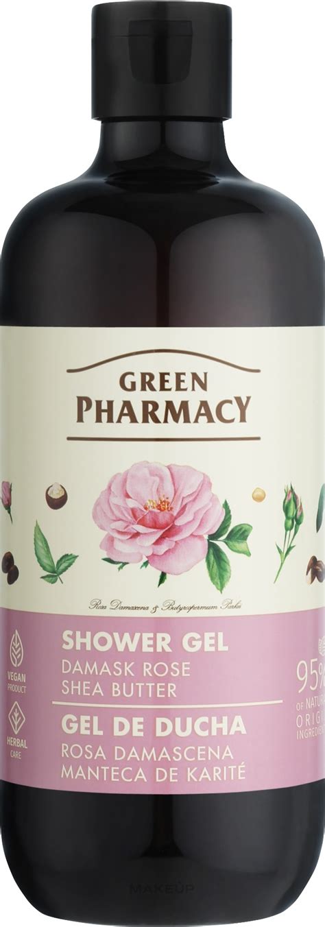 Green Pharmacy Gel de ducha con rosa Damascena y manteca de karité