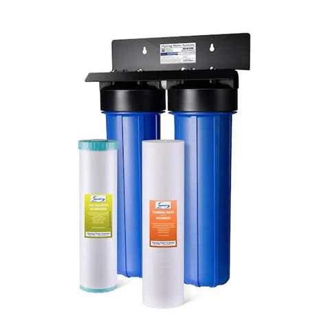 Ispring 2 Stage Whole House Water Filter System Sediment Pfas Heavy Metals Chlorine