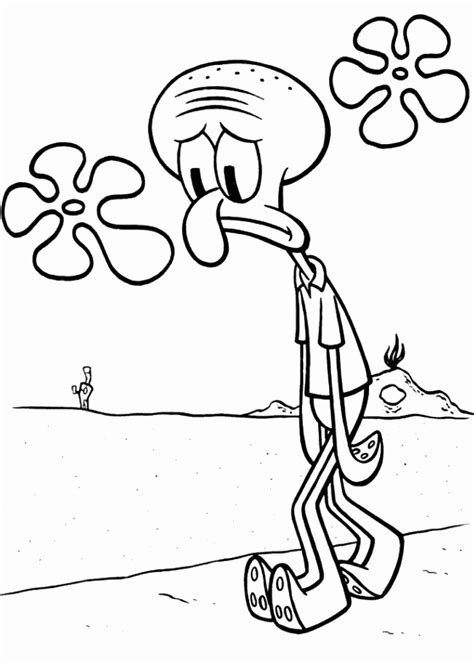 Squidward Coloring Pages Best Coloring Pages For Kids