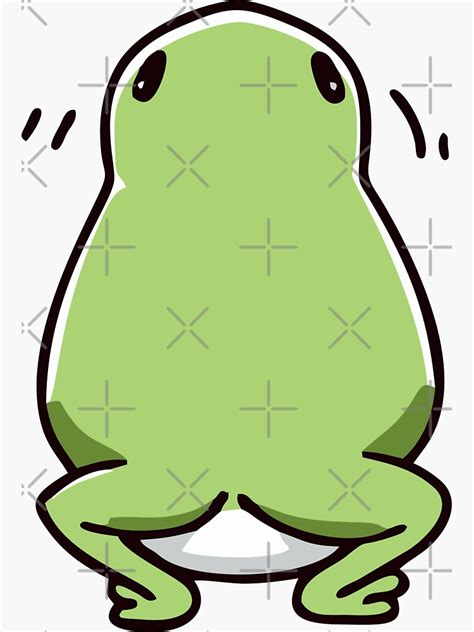 Frog Butt Sticker For Sale By Streeto Redbubble