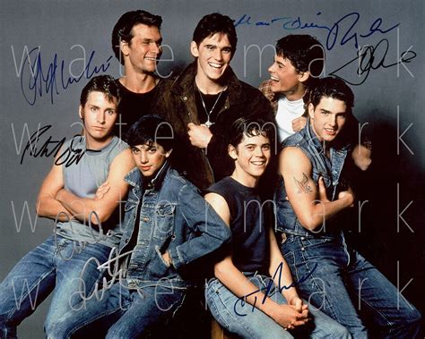 The Outsiders Signed X Photo Autograph Photograph Poster Print